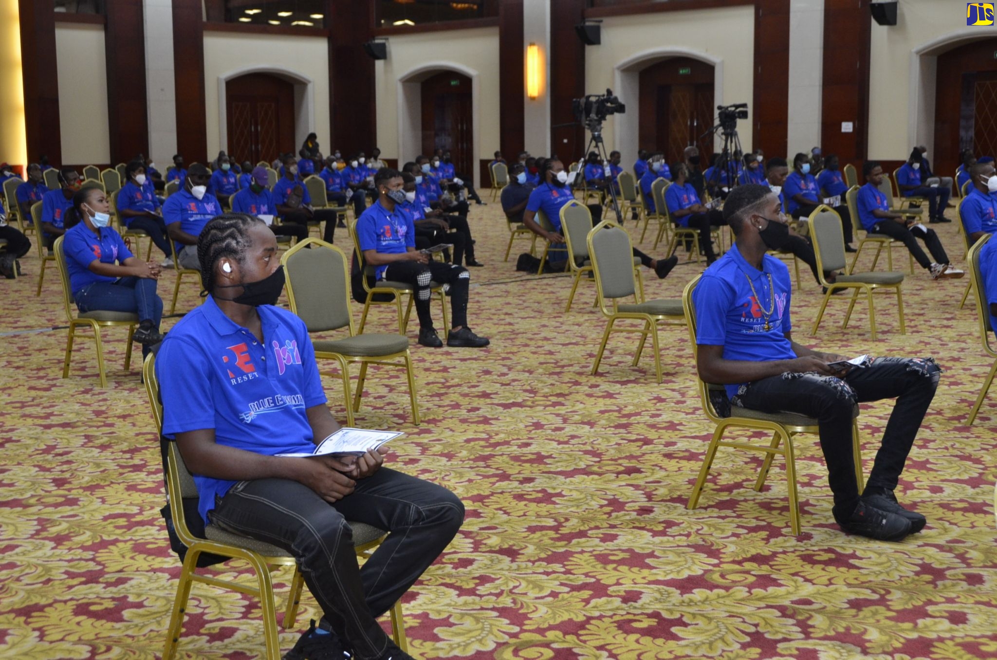 Participants in the Jamaica Social Investment Fund’s (JSIF) Alternative Livelihood Skills and Development Project - Blue Economy training programme in attendance at the initiative’s recent graduation ceremony at the Montego Bay Convention Centre in St. James.