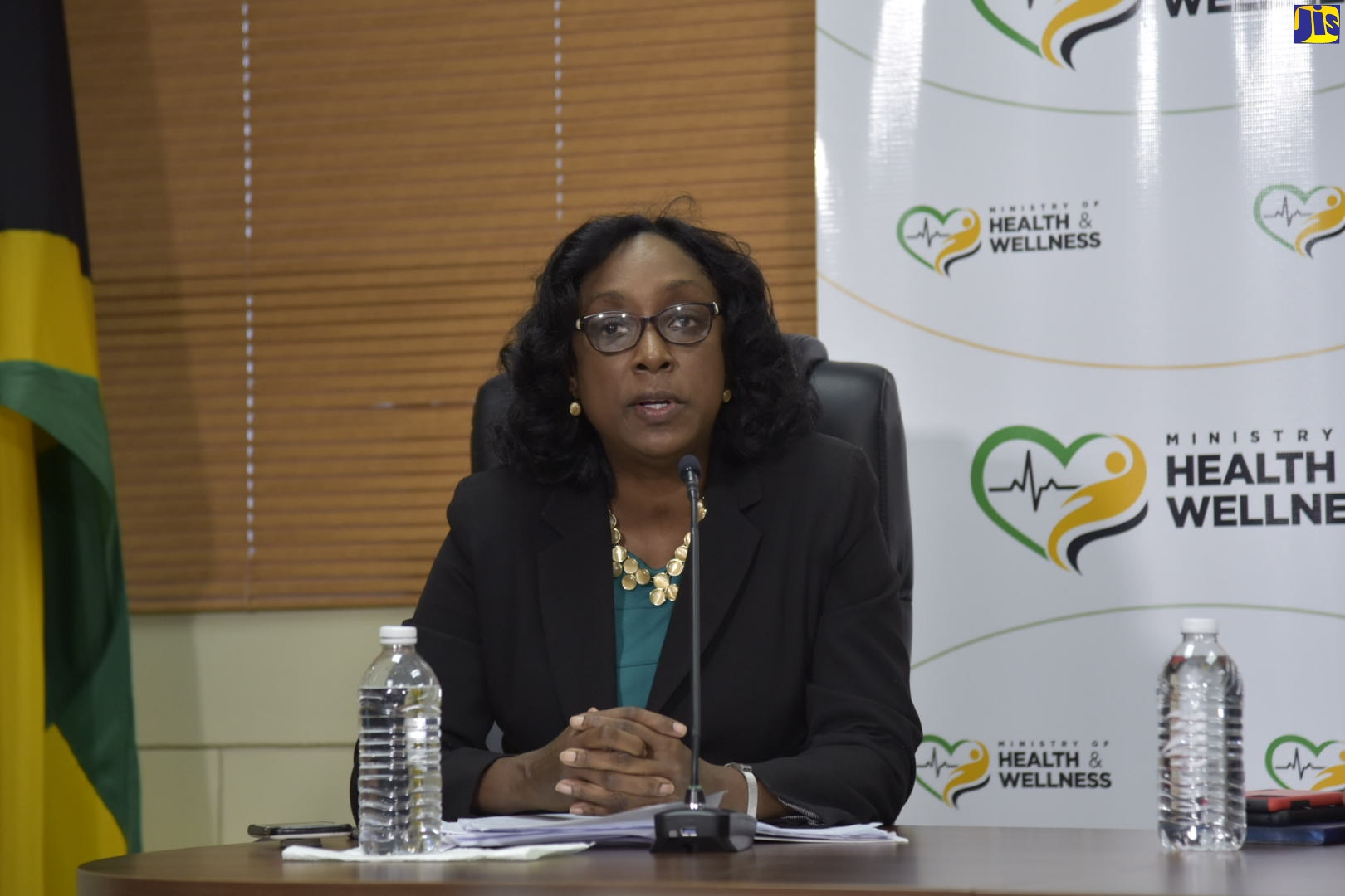 Director of Services at the National Public Health Laboratory, Dr. Michelle Hamilton, speaking on Thursday (July 30), at the weekly virtual COVID Conversations press briefing at the Ministry of Health and Wellness.