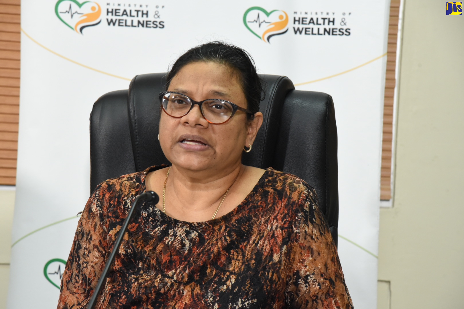 Chief Medical Officer, Dr. Jacquiline Bisasor-McKenzie, speaks on Thursday (August 20) during the weekly digital COVID Conversations press conference in Kingston.