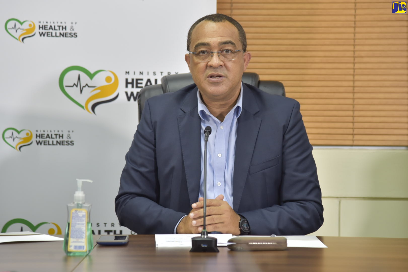 Minister of Health and Wellness, Dr. the Hon. Christopher Tufton, speaks at the weekly COVID Conversations Digital Press Conference on Thursday (August 27).