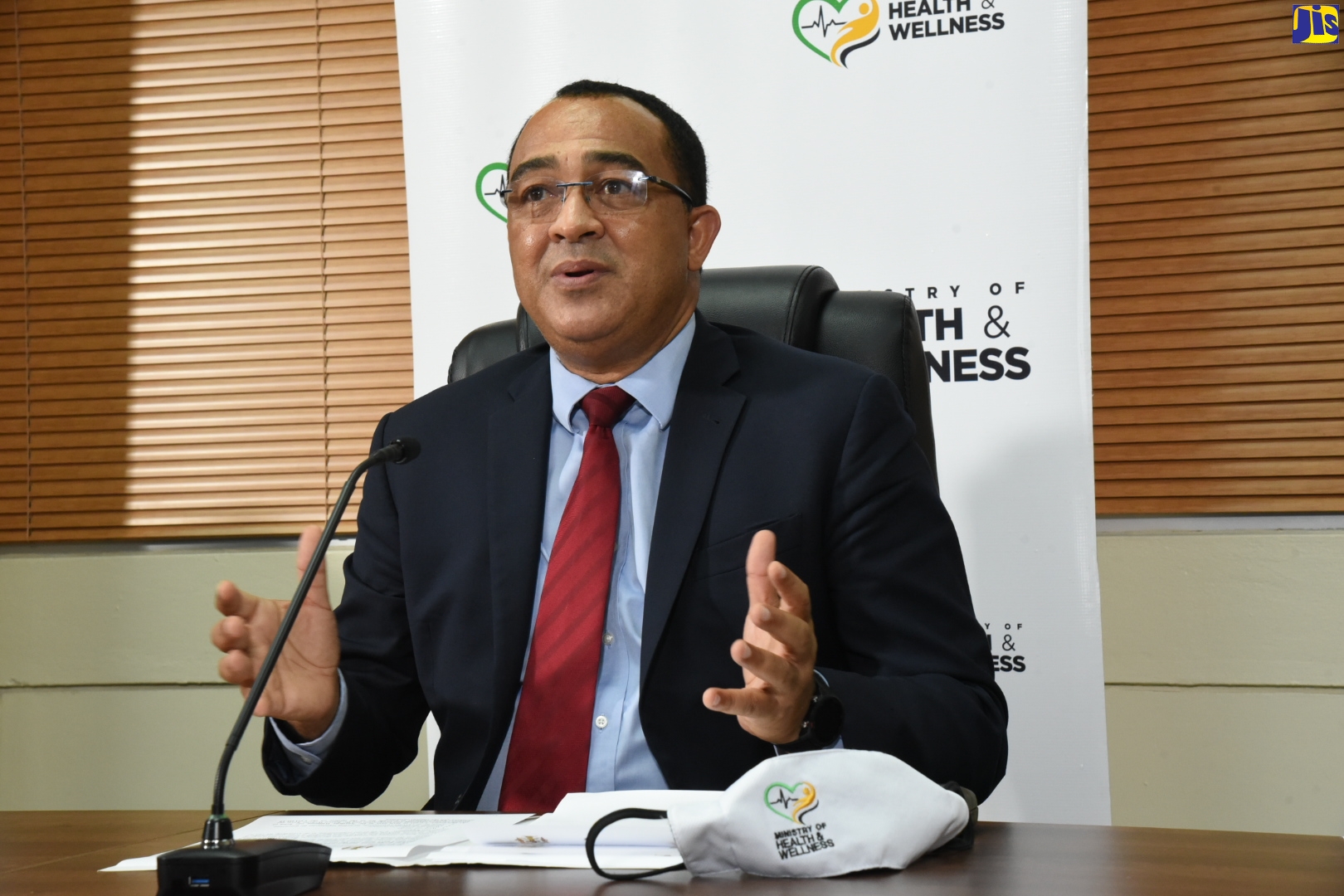 Minister of Health and Wellness, Dr. the Hon. Christopher Tufton, addressing a digital press briefing on September 24.

