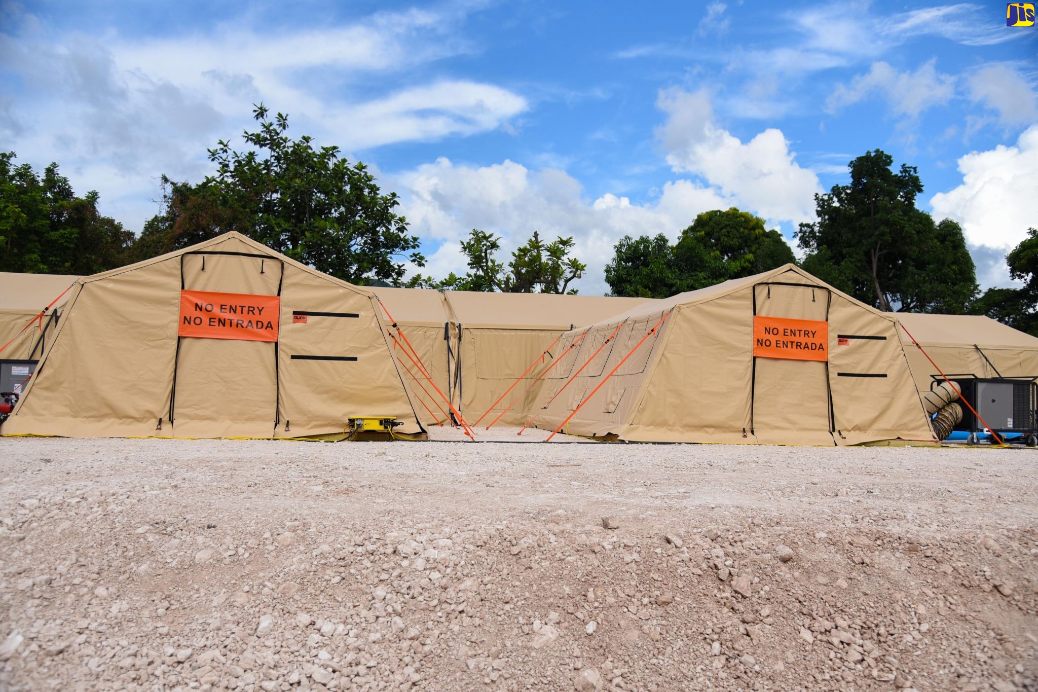 The coronavirus (COVID-19) field hospital donated by the United States (US) Government, which is located at the National Chest Hospital in St. Andrew