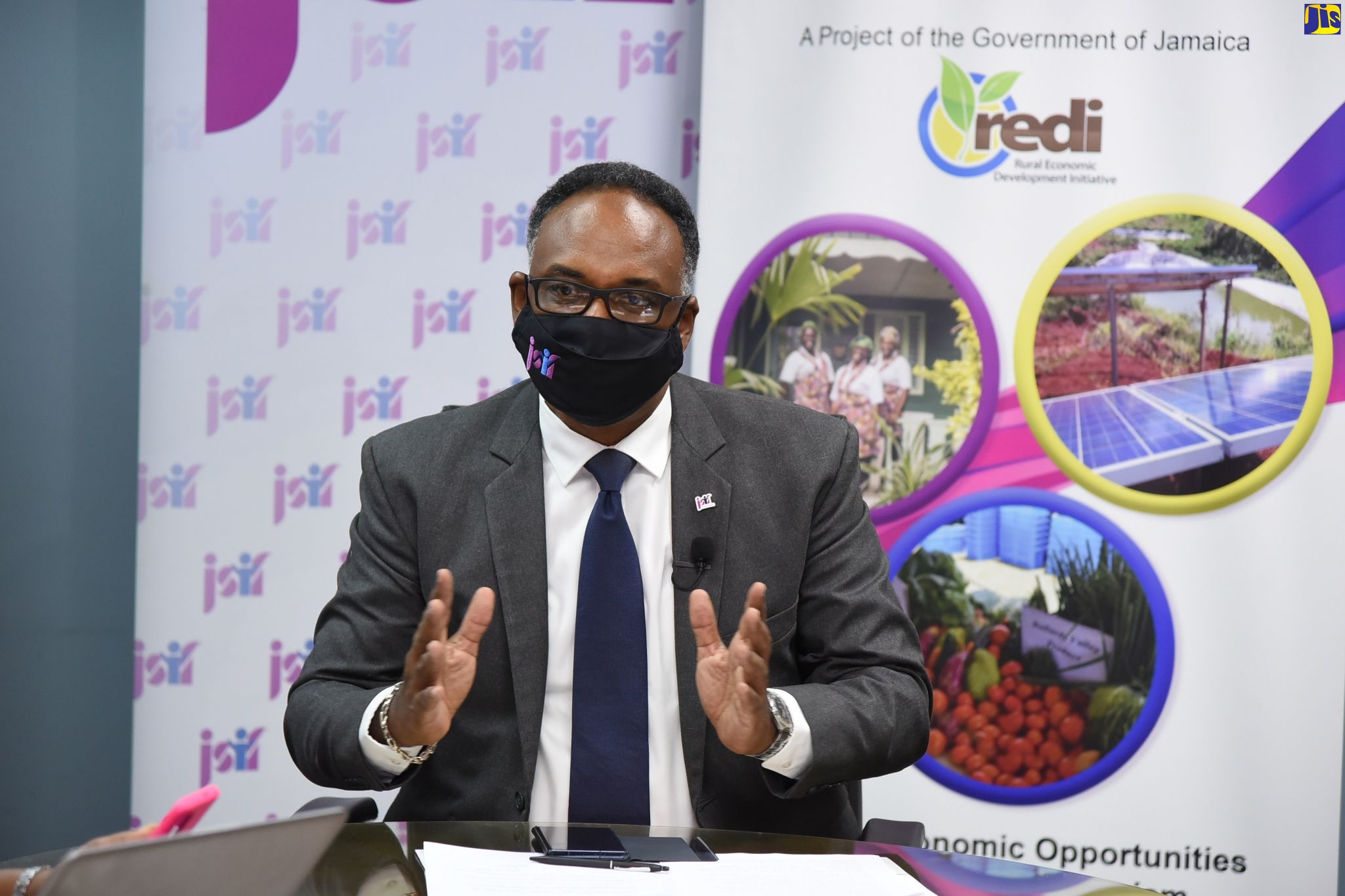 Managing Director at the Jamaica Social Investment Fund (JSIF), Omar Sweeney, addresses the virtual stakeholder sensitisation session for the Rural Economic Development Initiative, Phase II (REDI II), held Wednesday (September 23).