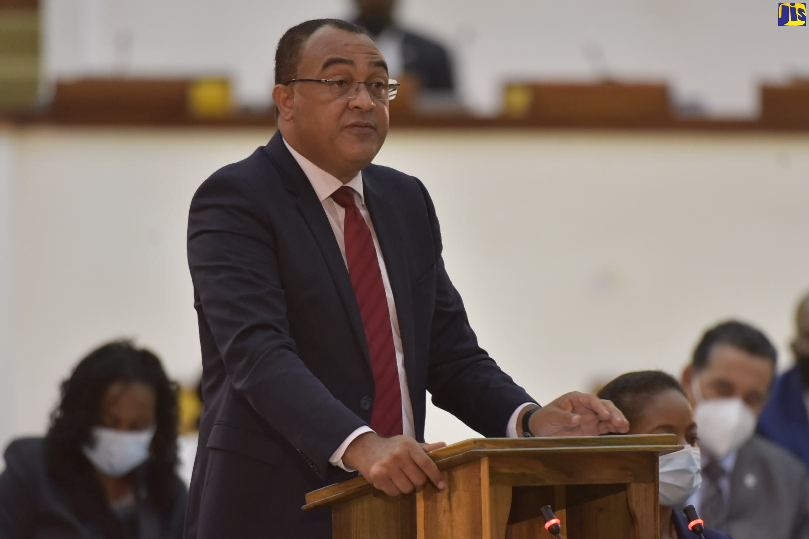 Minister of Health and Wellness, Dr. the Hon. Christopher Tufton, addressing Tesday