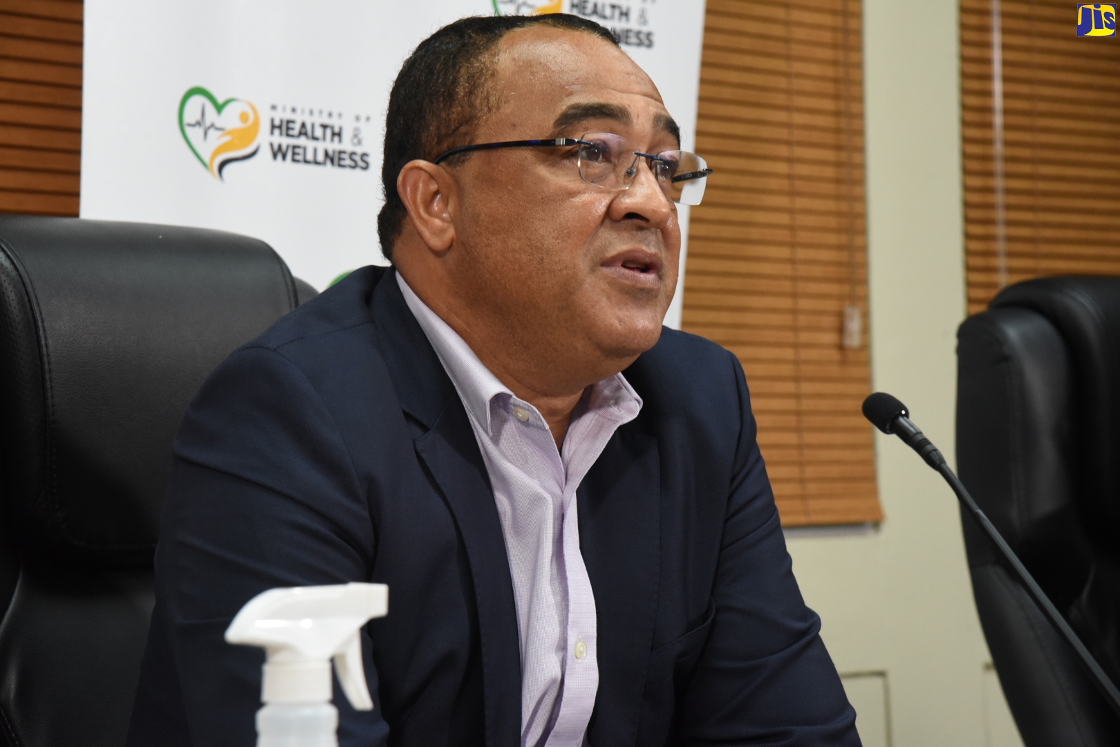Minister of Health and Wellness, Dr. the Hon. Christopher Tufton, addressing a digital press briefing on Thursday (October 22).
