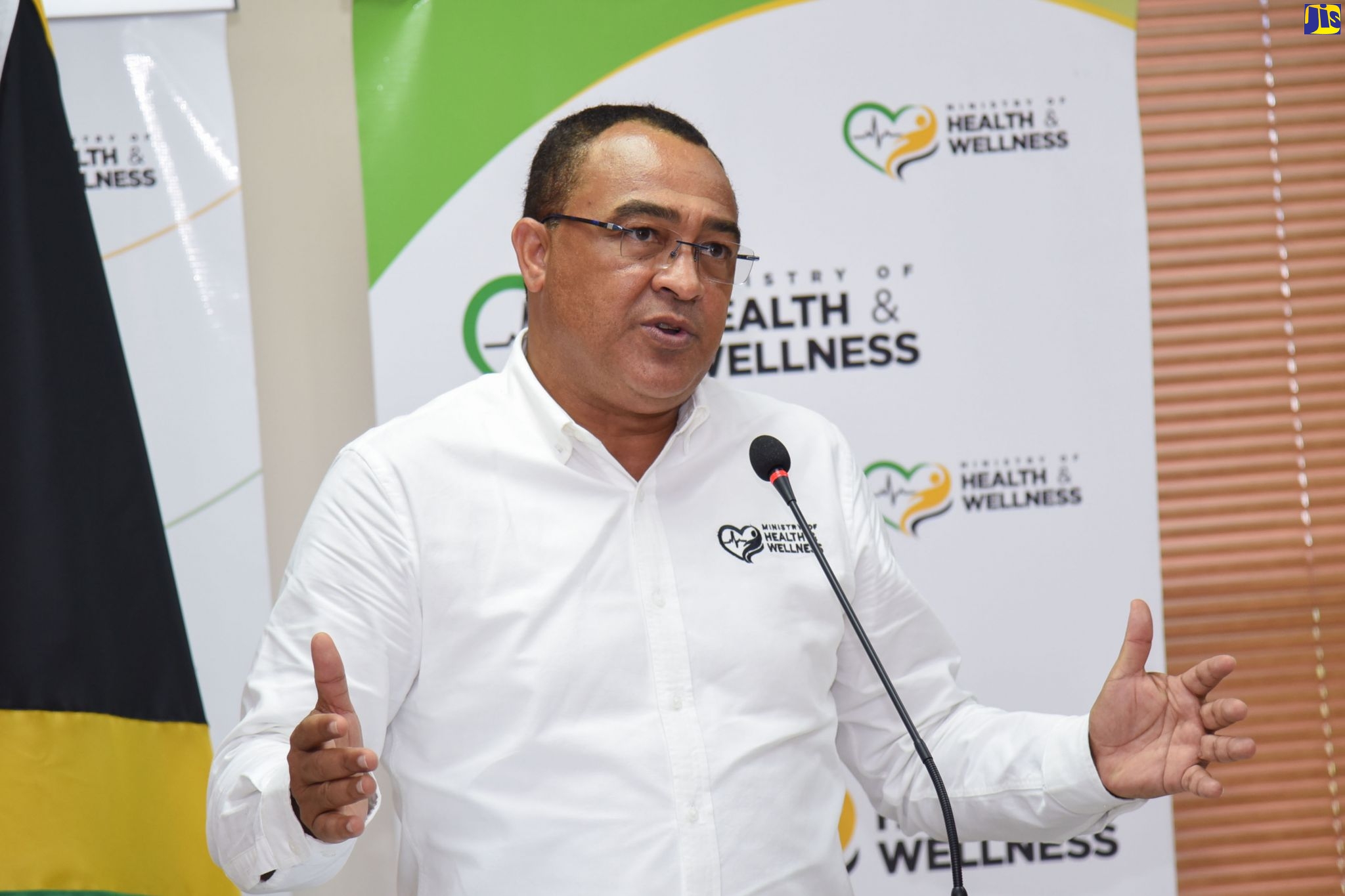 Minister of Health and Wellness, Dr. the Hon. Christopher Tufton, addresses a digital press conference on Wednesday (October 21) .
