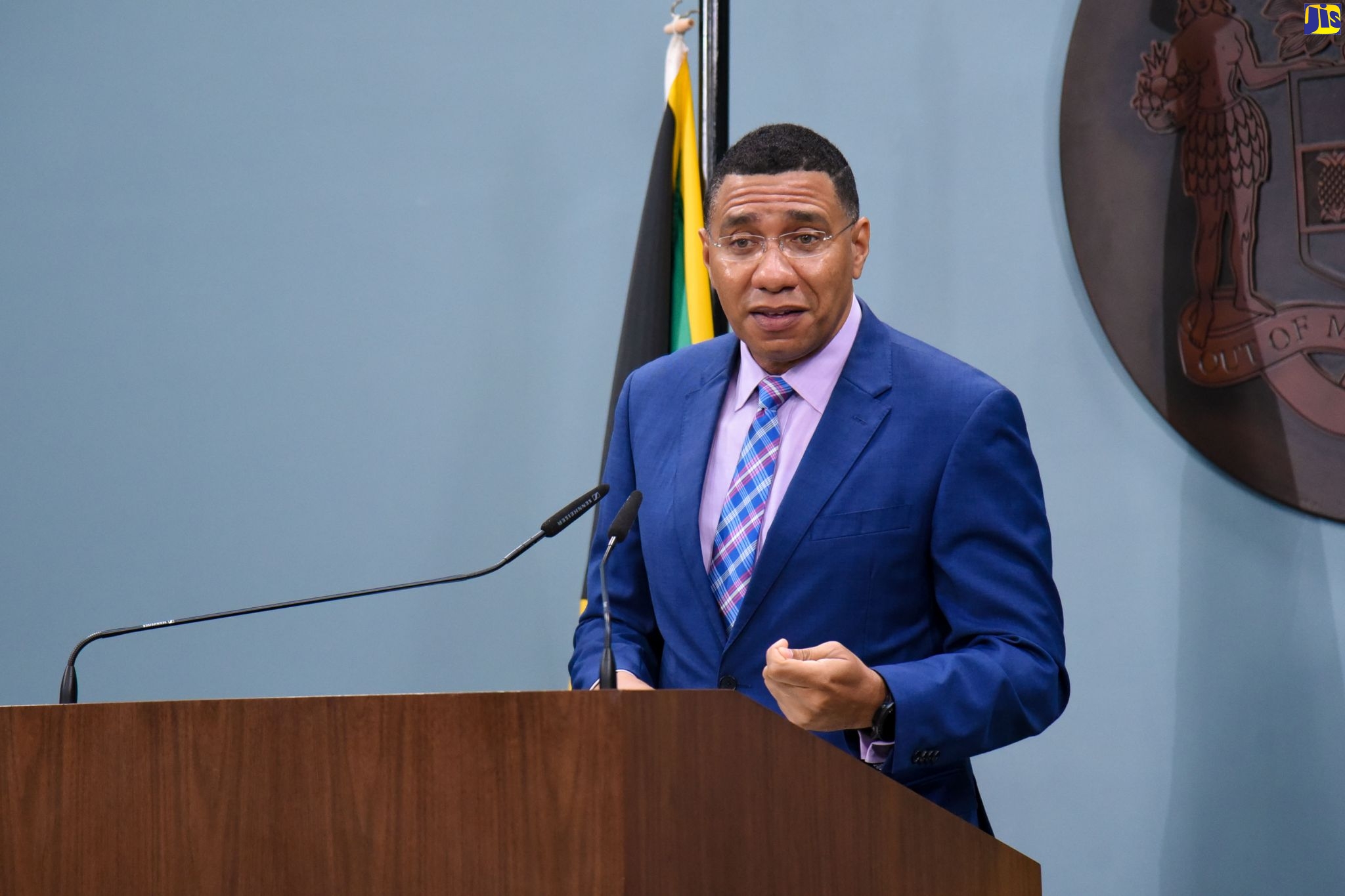 Prime Minister, the Most Hon. Andrew Holness, addresses the virtual launch of the Jamaica Social Investment Fund (JSIF) Rural Economic Development Initiative, Phase II (REDI II) Project on Wednesday (September 30).