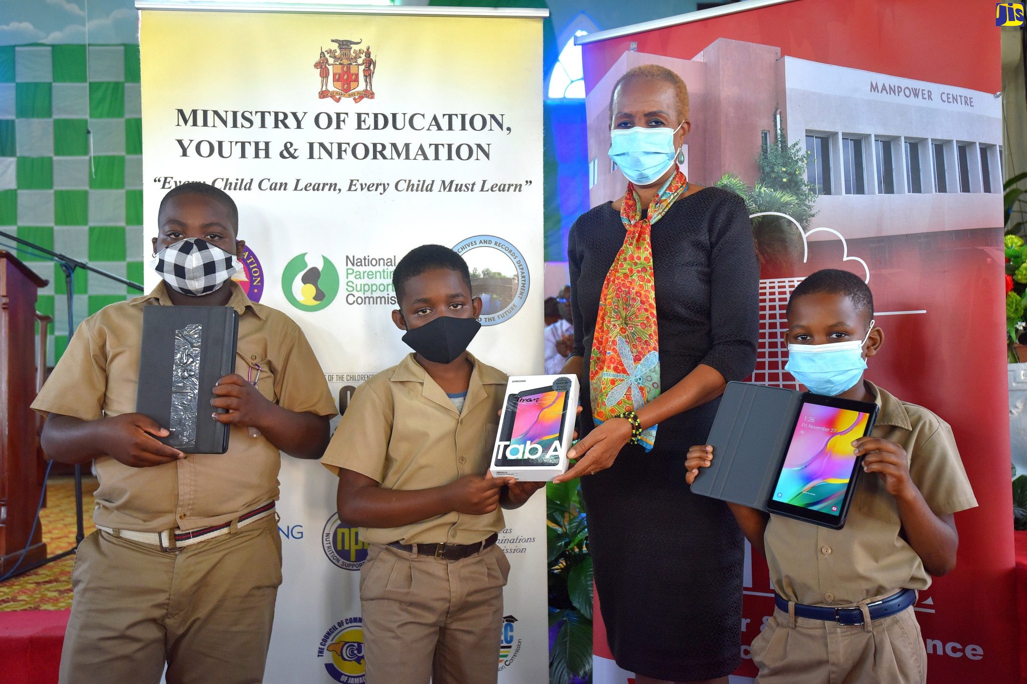 Manpower and Maintenance Services Limited Donates Tablets to Bryce Primary School