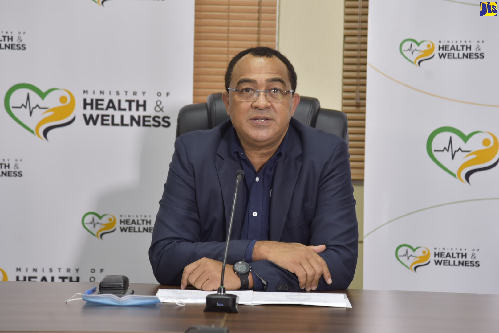 Minister of Health and Wellness, Dr. the Hon. Christopher Tufton, speaking at the weekly virtual COVID Conversations press conference on Thursday (November 12).
