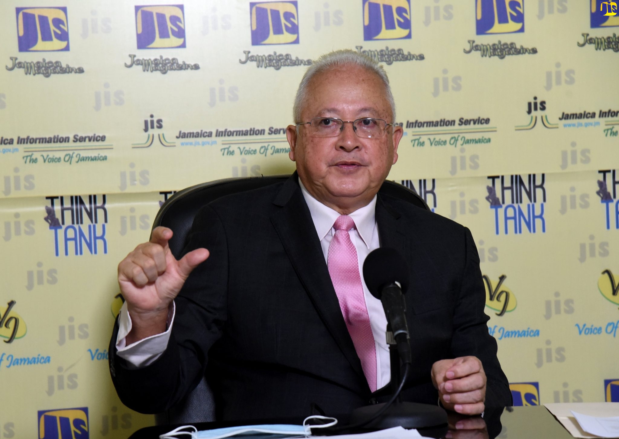 Justice Minister, Hon. Delroy Chuck, speaking at a recent Jamaica Information Service (JIS) Think Tank forum.