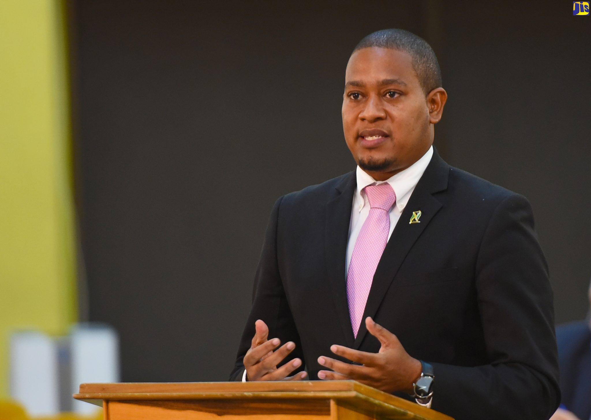 Minister of Agriculture and Fisheries, Hon. Floyd Green, makes a statement to the House of Representatives on Tuesday (November 3) at the Jamaica Conference Centre, downtown Kingston.