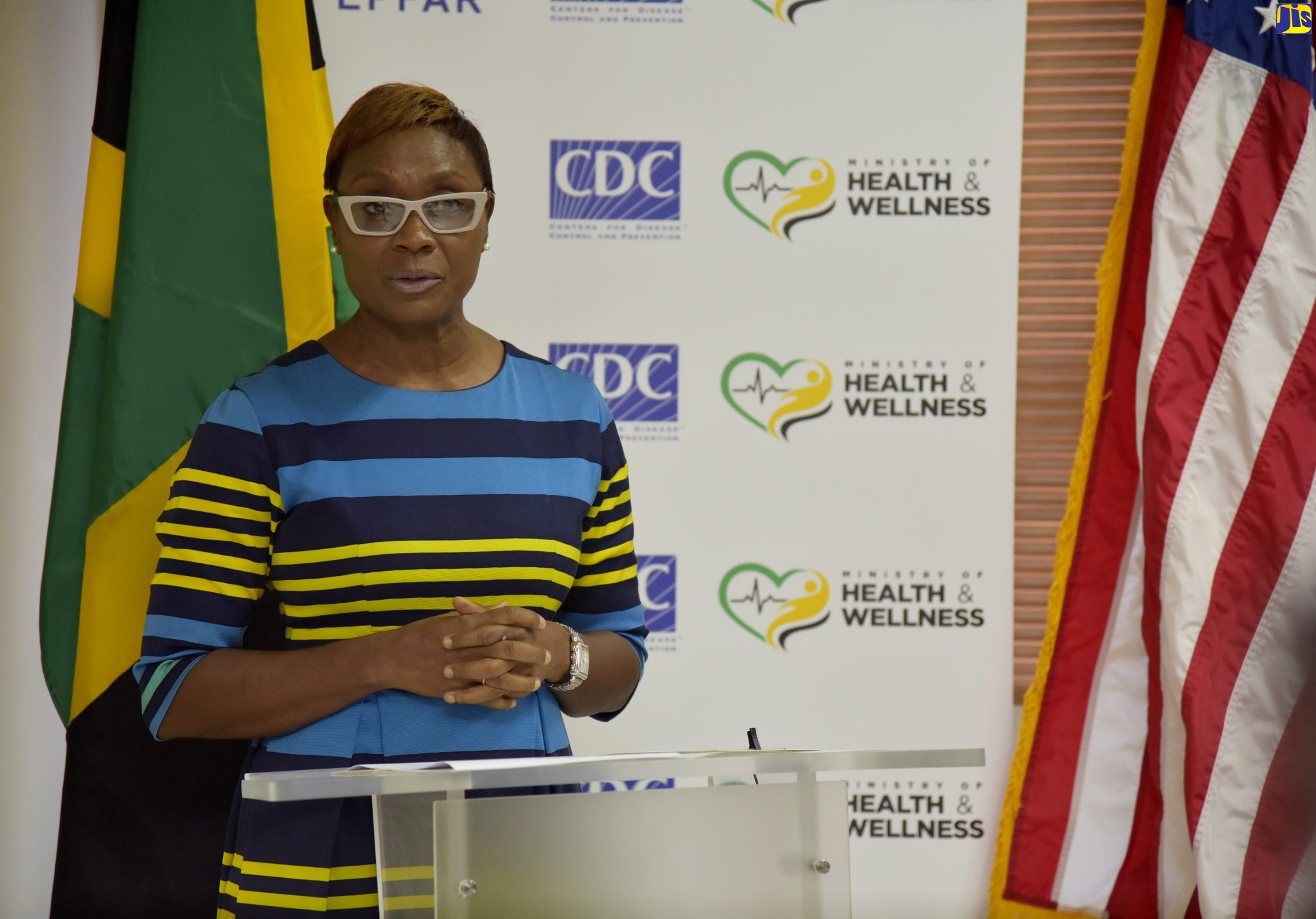 Minister of State in the Ministry of Health and Wellness, Hon. Juliet Cuthbert-Flynn.