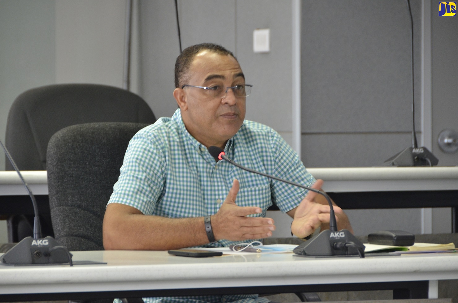Minister of Health and Wellness, Dr. the Hon. Christopher Tufton, addresses a special meeting at the St. James Municipal Corporation on Wednesday (December 16).