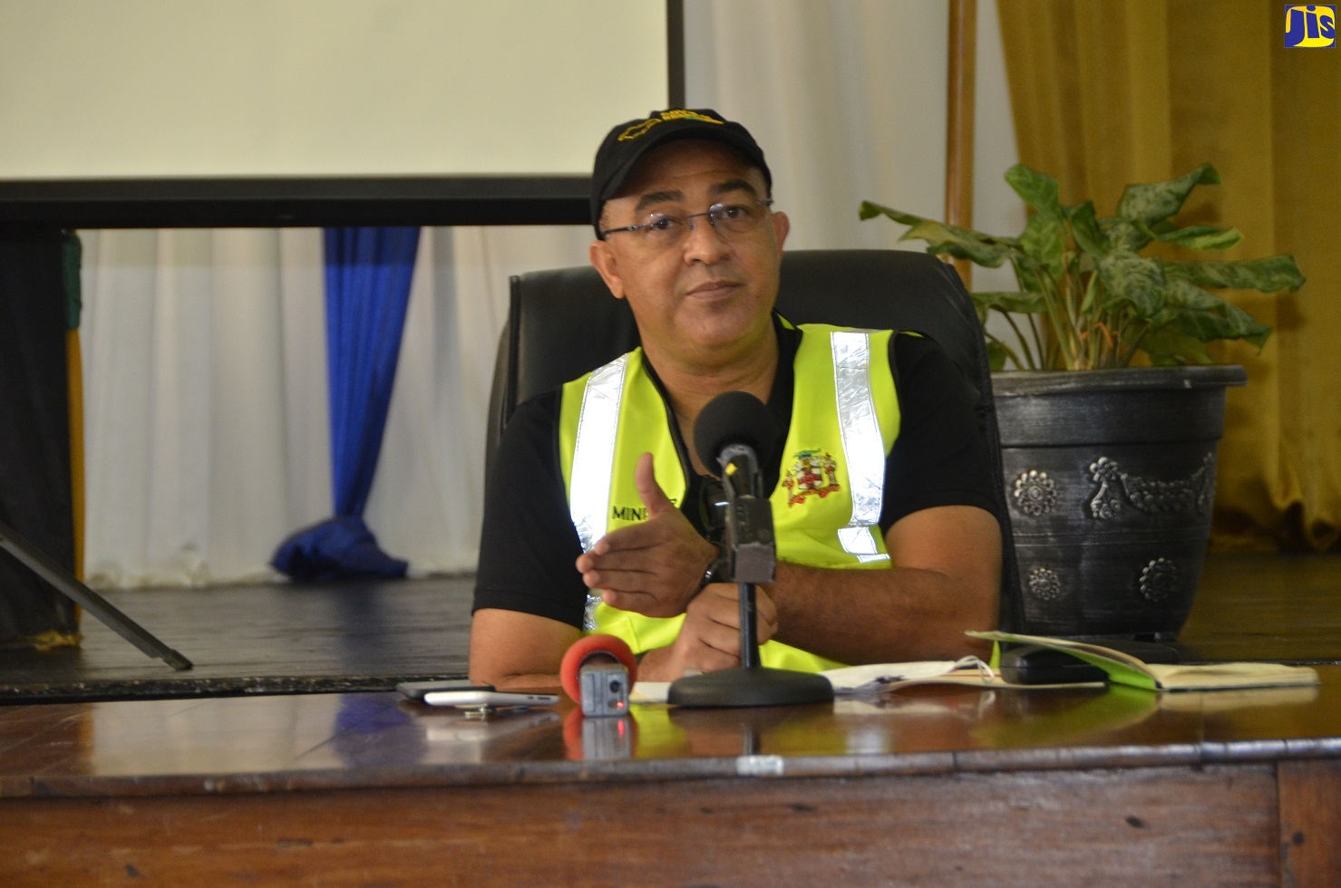 Minister of Health and Wellness, Dr. the Hon. Christopher Tufton, addresses stakeholders at a special meeting at the Trelawny Municipal Corporation in Falmouth on Thursday (December 17).