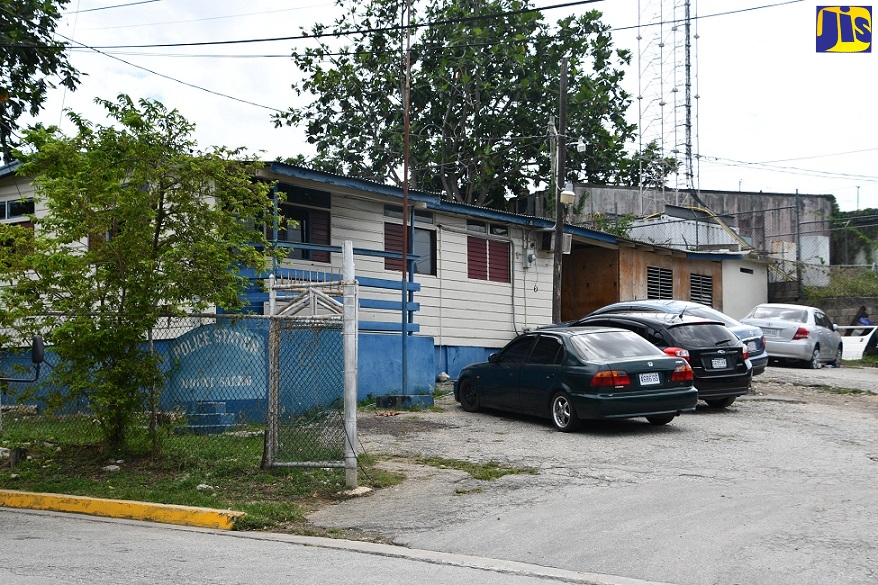 The old Mount Salem Police Station in St. James, which is being replaced by a new facility under construction.

