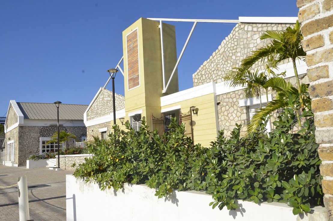 The entrance to Jamaica’s first Artisan Village located at the Hampden Wharf in Falmouth, Trelawny.

 