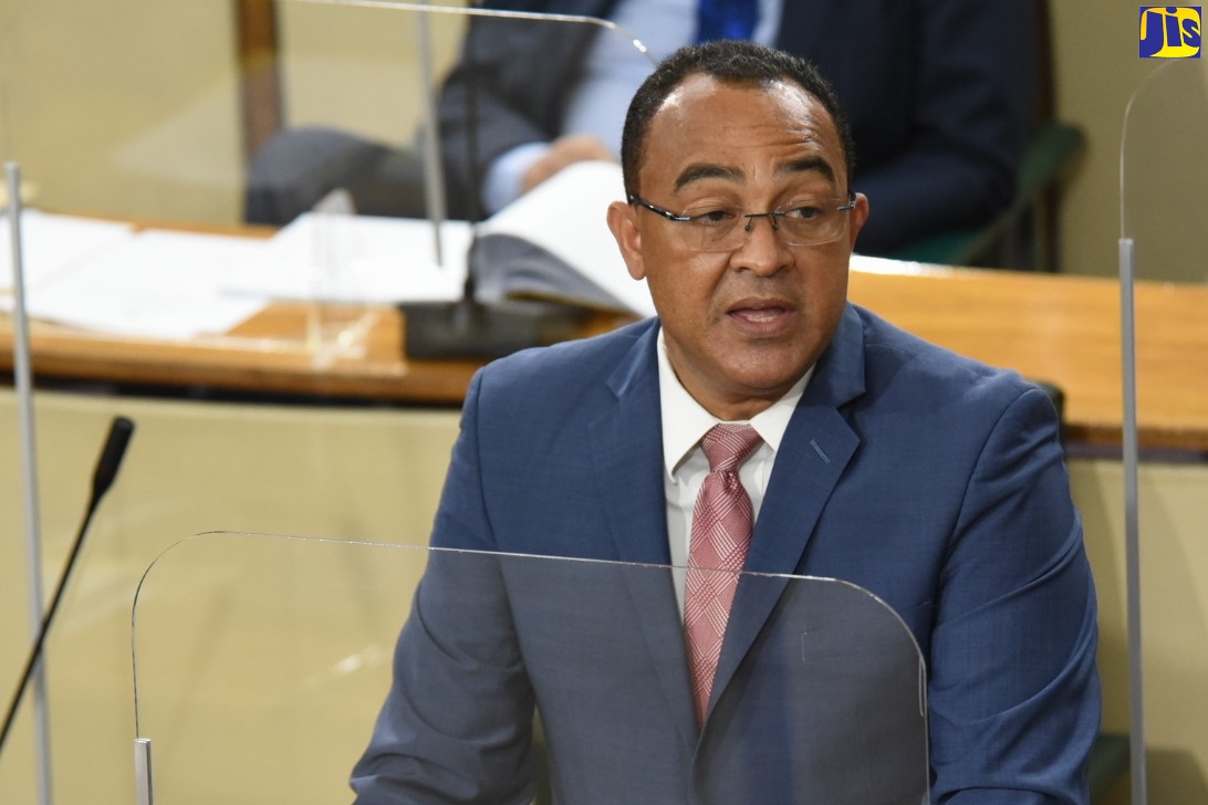 Minister of Health and Wellness, Dr. the Hon. Christopher Tufton, addresses the House of Representatives on January 19.