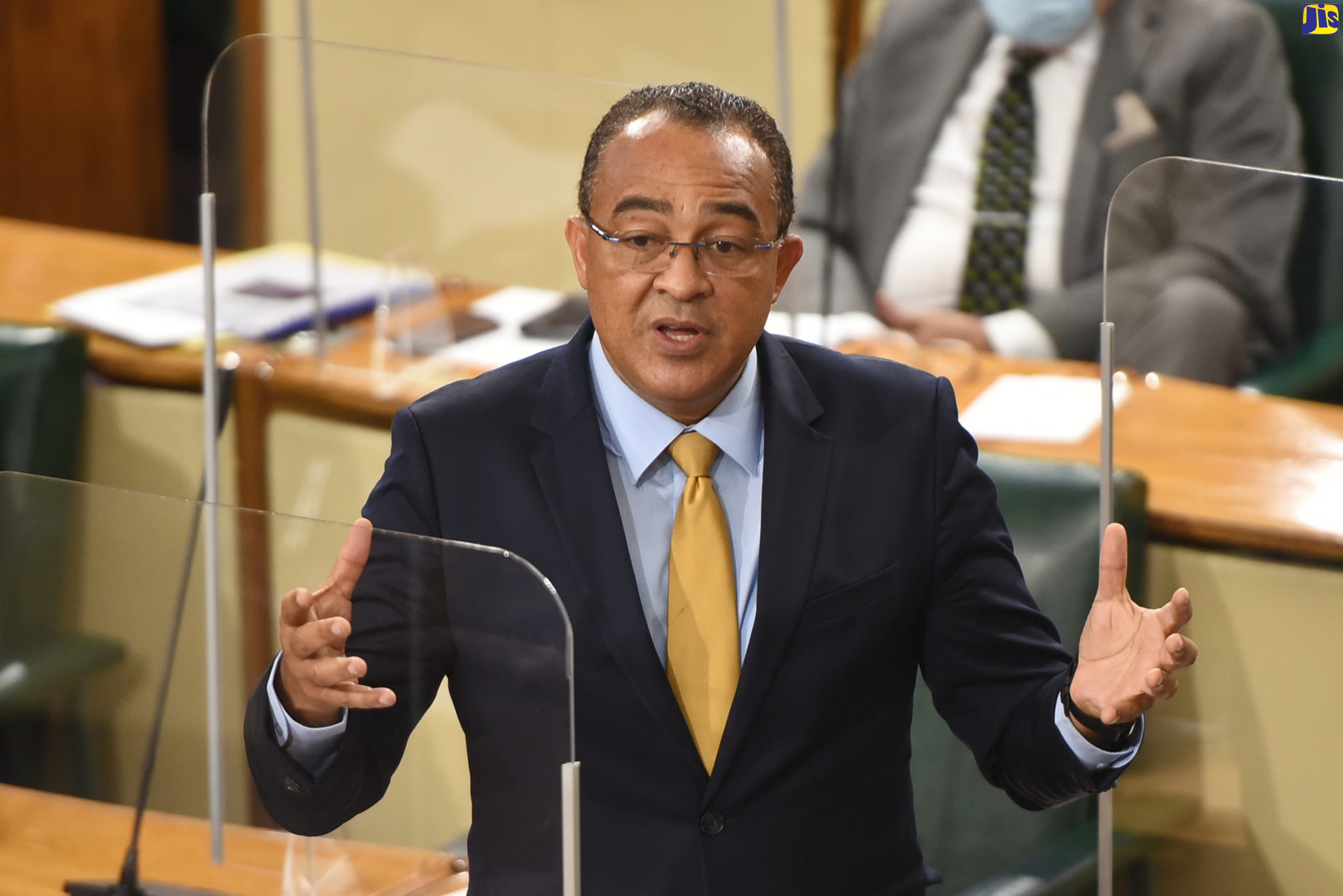 Minister of Health and Wellness, Dr. the Hon. Christopher Tufton, speaks in the House of Representatives on January 12.