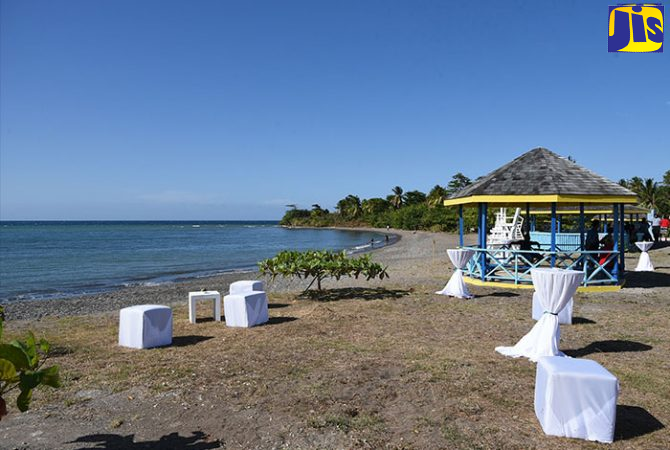 A section of Marking Stone Beach in St. Mary, which was renovated by the Government of Jamaica in 2018.