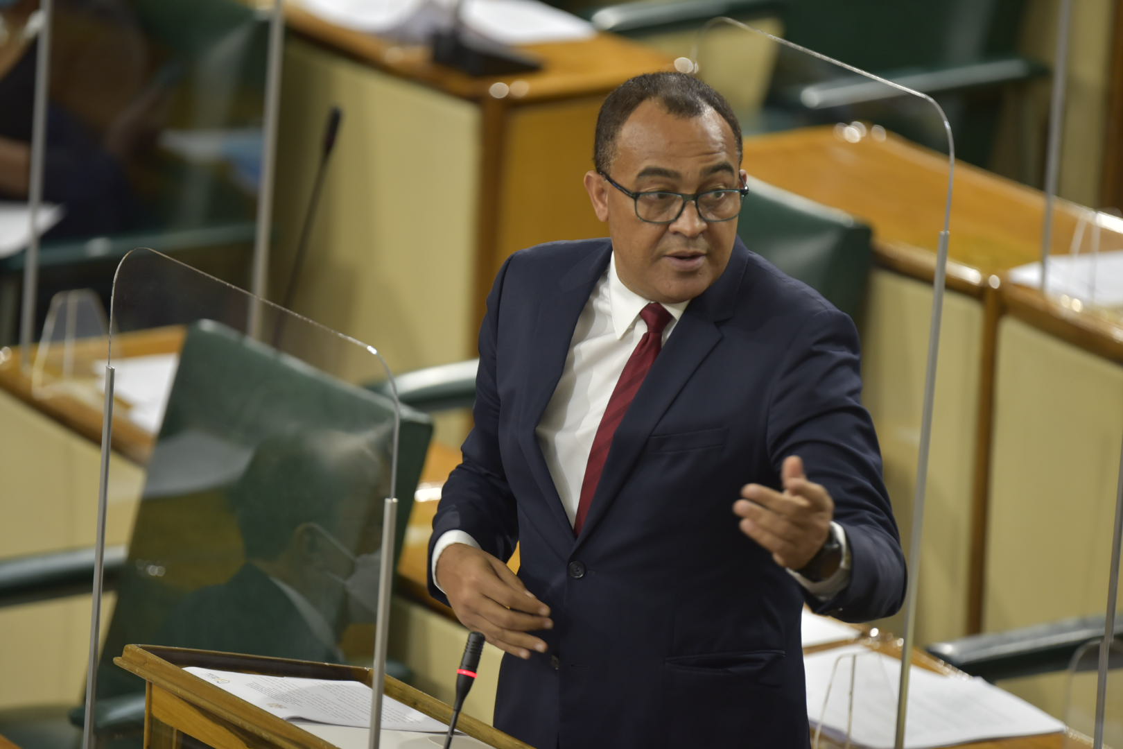 Minister of Health and Wellness, Dr. the Hon. Christopher Tufton, speaking in the House of Representatives on Tuesday (February 2).