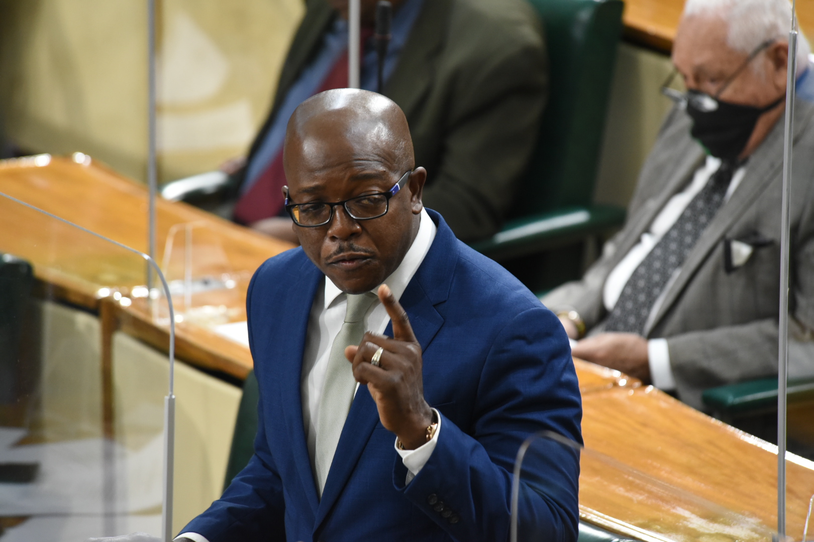 Minister of Housing, Urban Renewal, Environment and Climate Change, Hon. Pearnel Charles Jr, speaking during Tuesday
