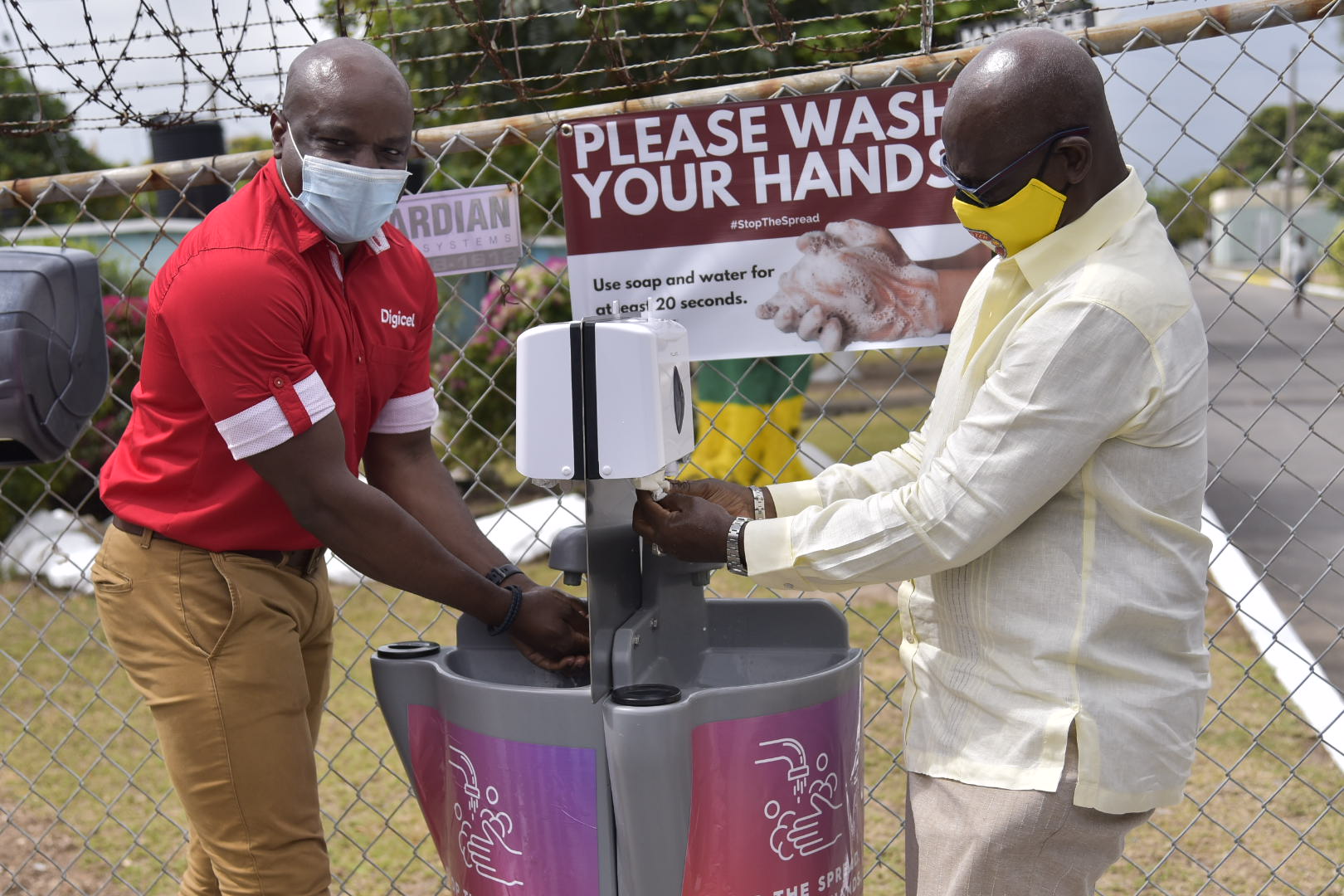 Digicel Donates 100 Handwashing Stations To Assist Homeless Indigent
