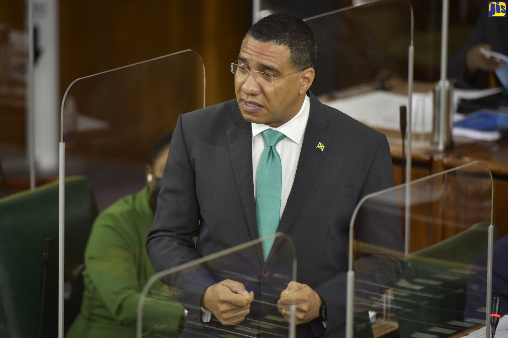 Prime Minister, the Most Hon. Andrew Holness, makes his contribution to the 2021/22 Budget Debate in the House of Representatives on March 18.