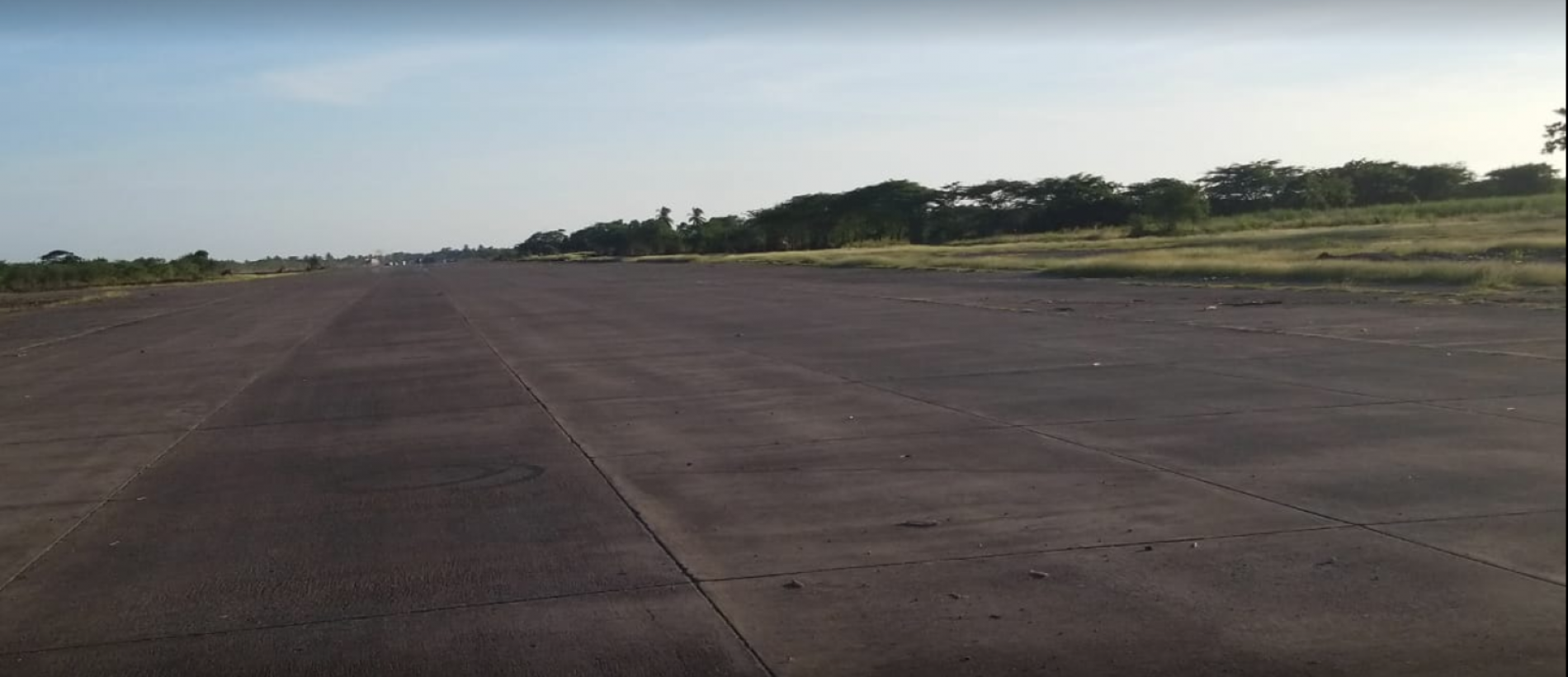  A section of one of the runways at the Vernamfield facility in Clarendon.  

