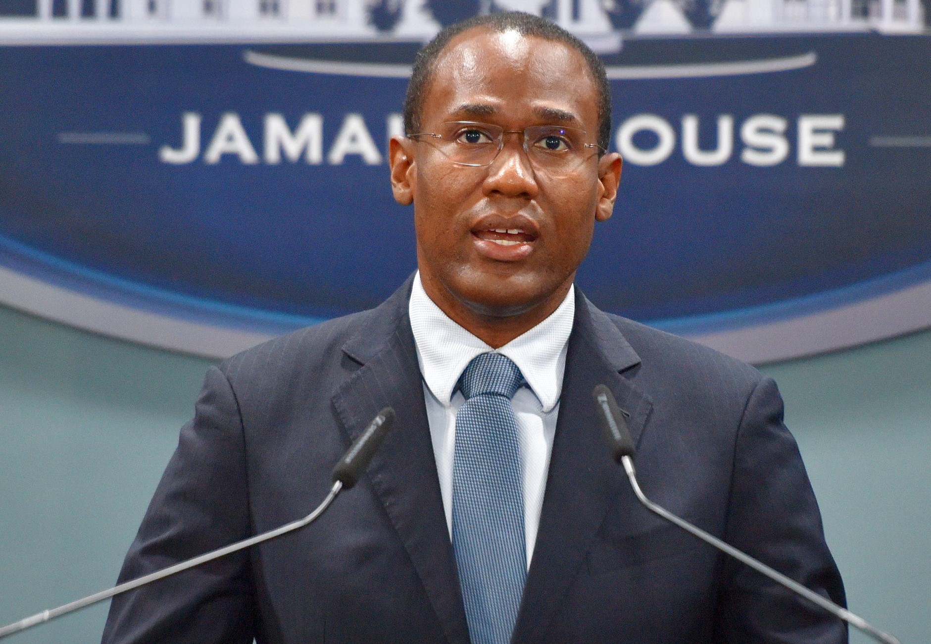 Minister of Finance and the Public Service, Dr. the Hon. Nigel Clarke.

