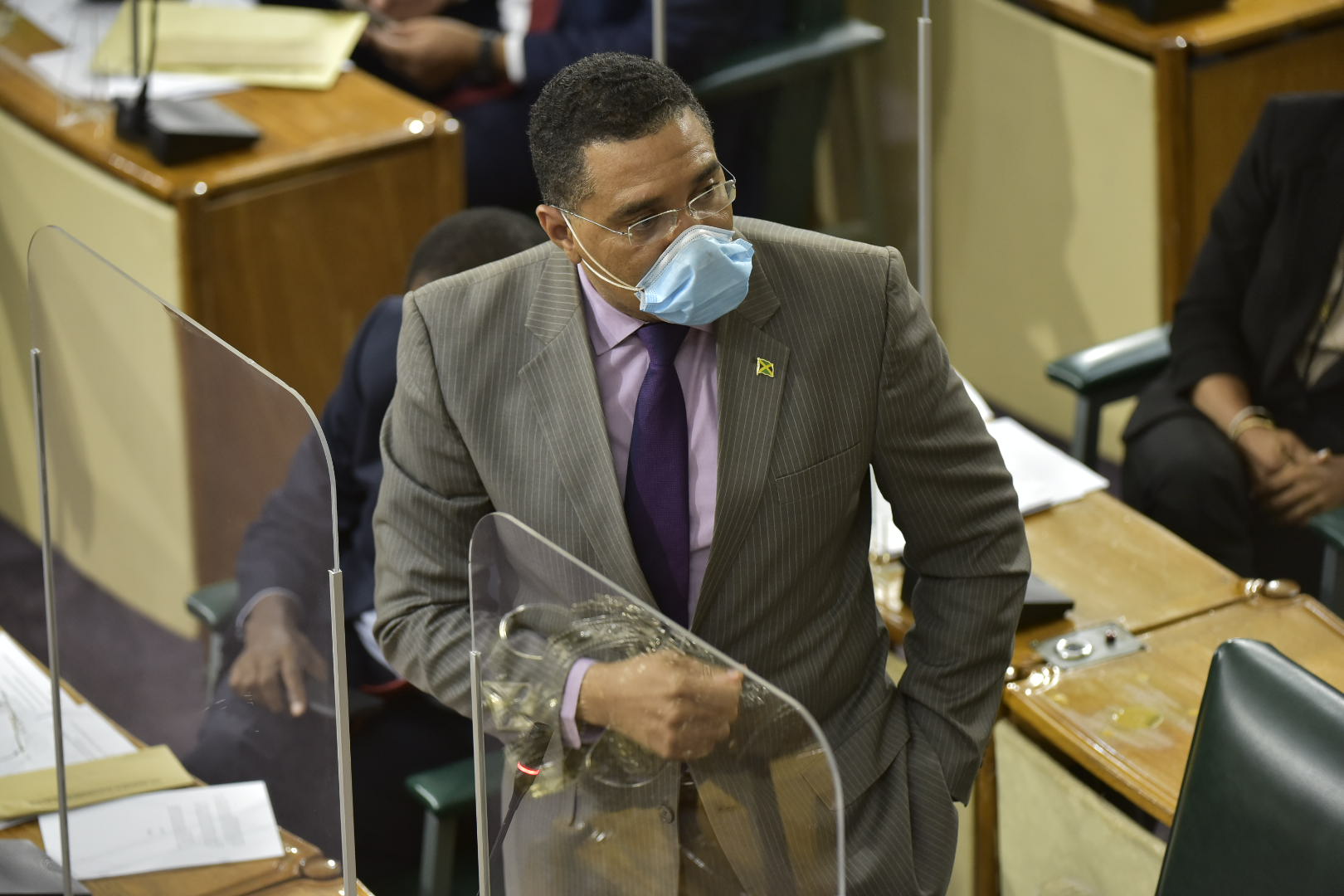 Prime Minister, the Most Hon. Andrew Holness, addresses the House of Representatives on the matter of tackling violence, during its sitting on Tuesday (March 30).

