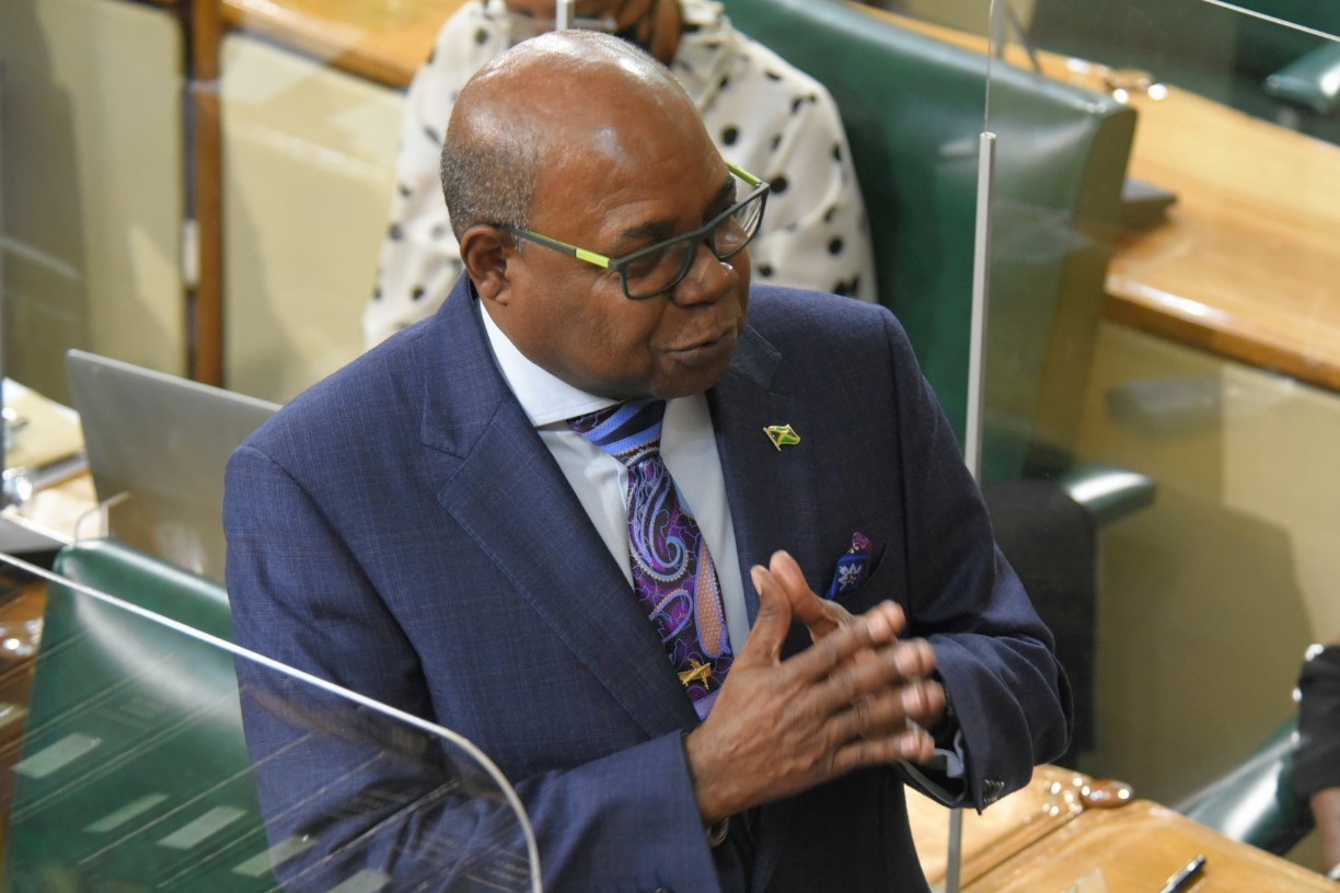 Tourism Minister, Hon. Edmund Bartlett, delivers the opening 2021/22 Sectoral Debate Presentation in the House of Representatives on Tuesday (April 20), under the theme ‘Building Forward Stronger: Tourism 2021 and Beyond’.

