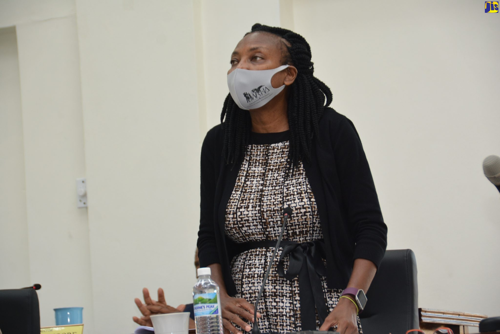 Medical Officer of Health for Westmoreland, Dr. Marcia Graham, addresses the monthly meeting of the Westmoreland Municipal Corporation in Savanna-la-Mar on Thursday (April 8).
