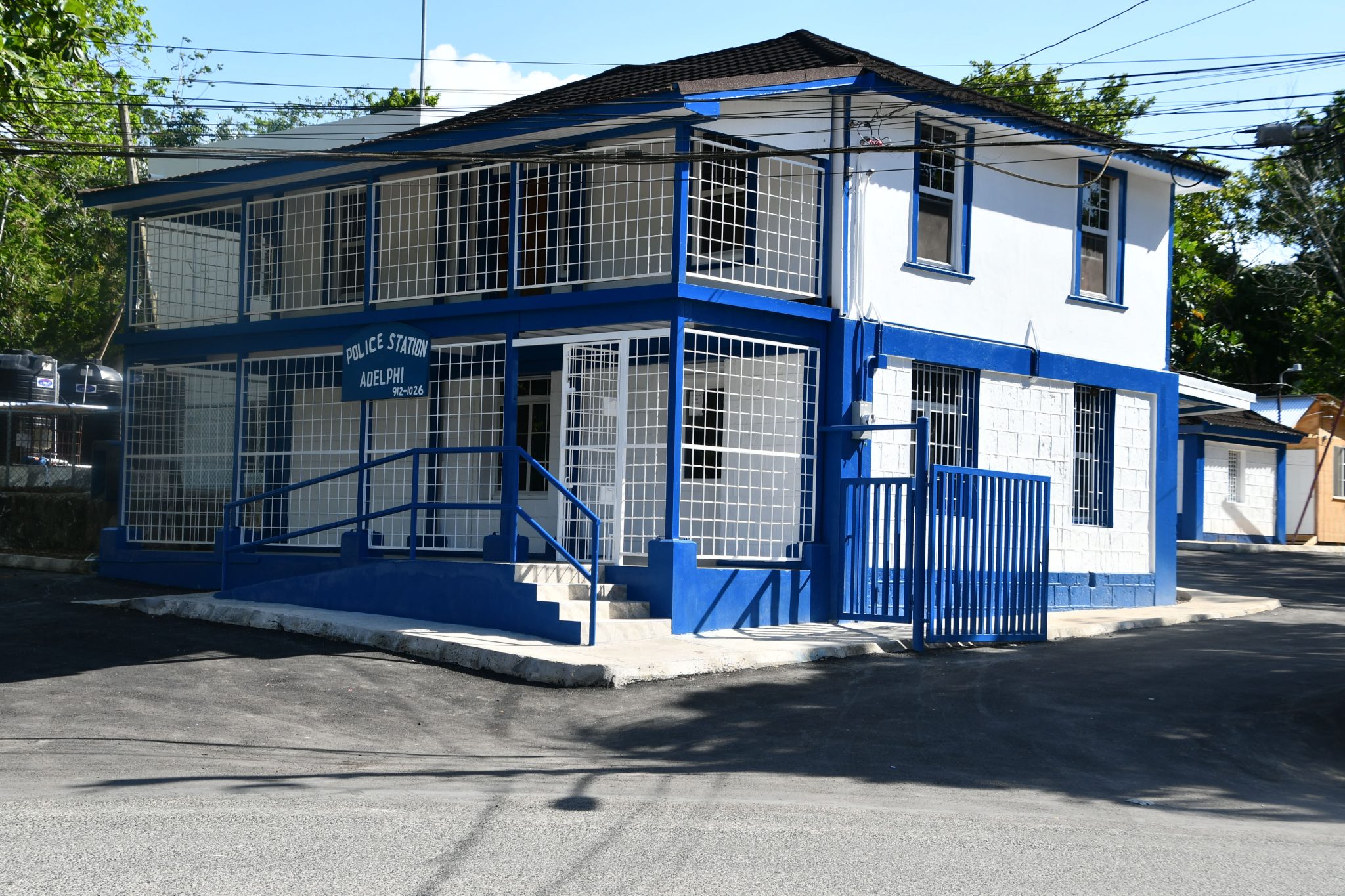 The newly rehabilitated Adelphi Police Station in St. James.
