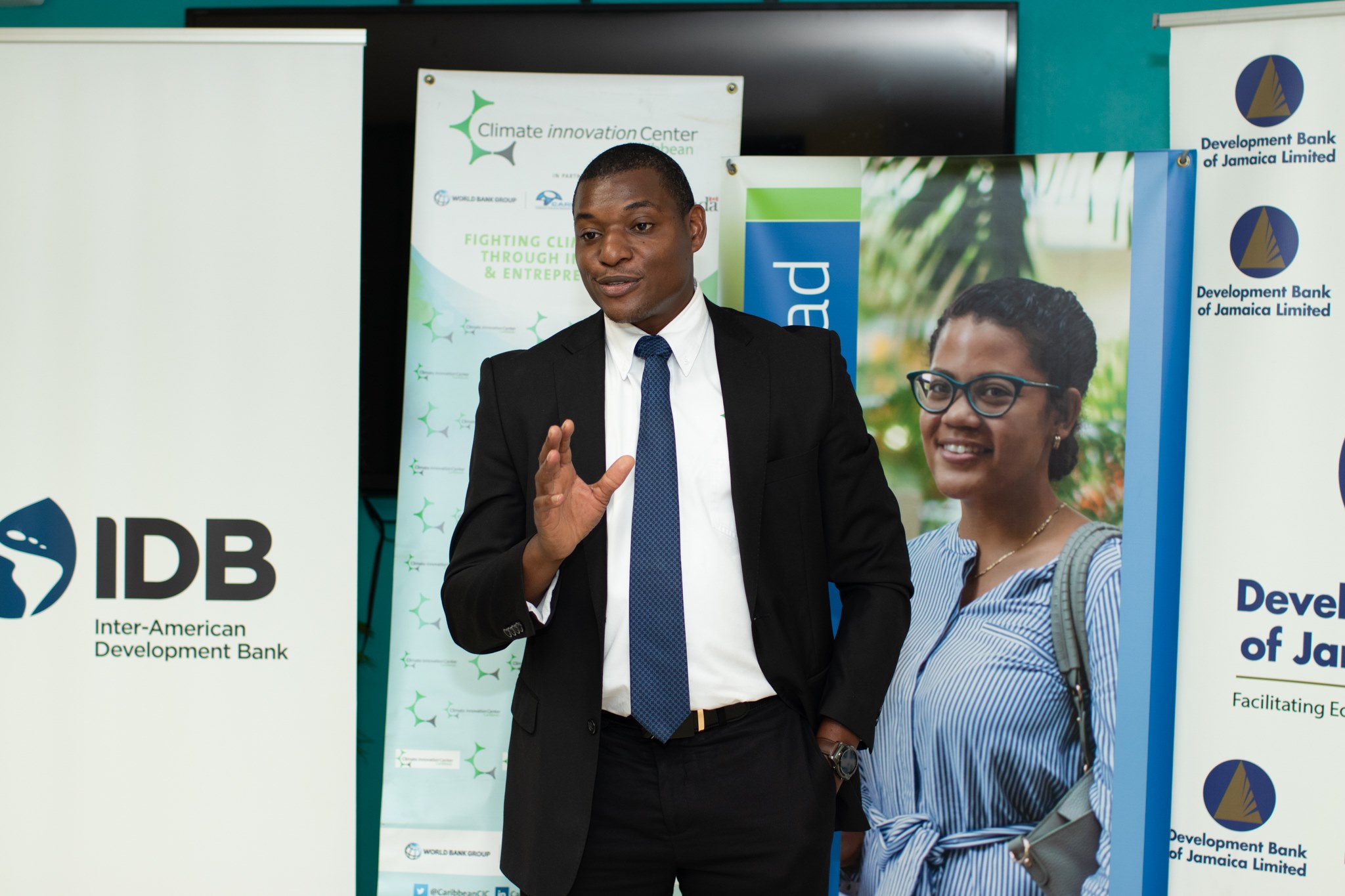 Chief Executive Officer, Caribbean Climate Innovation Center, Carlinton Burrell. 


