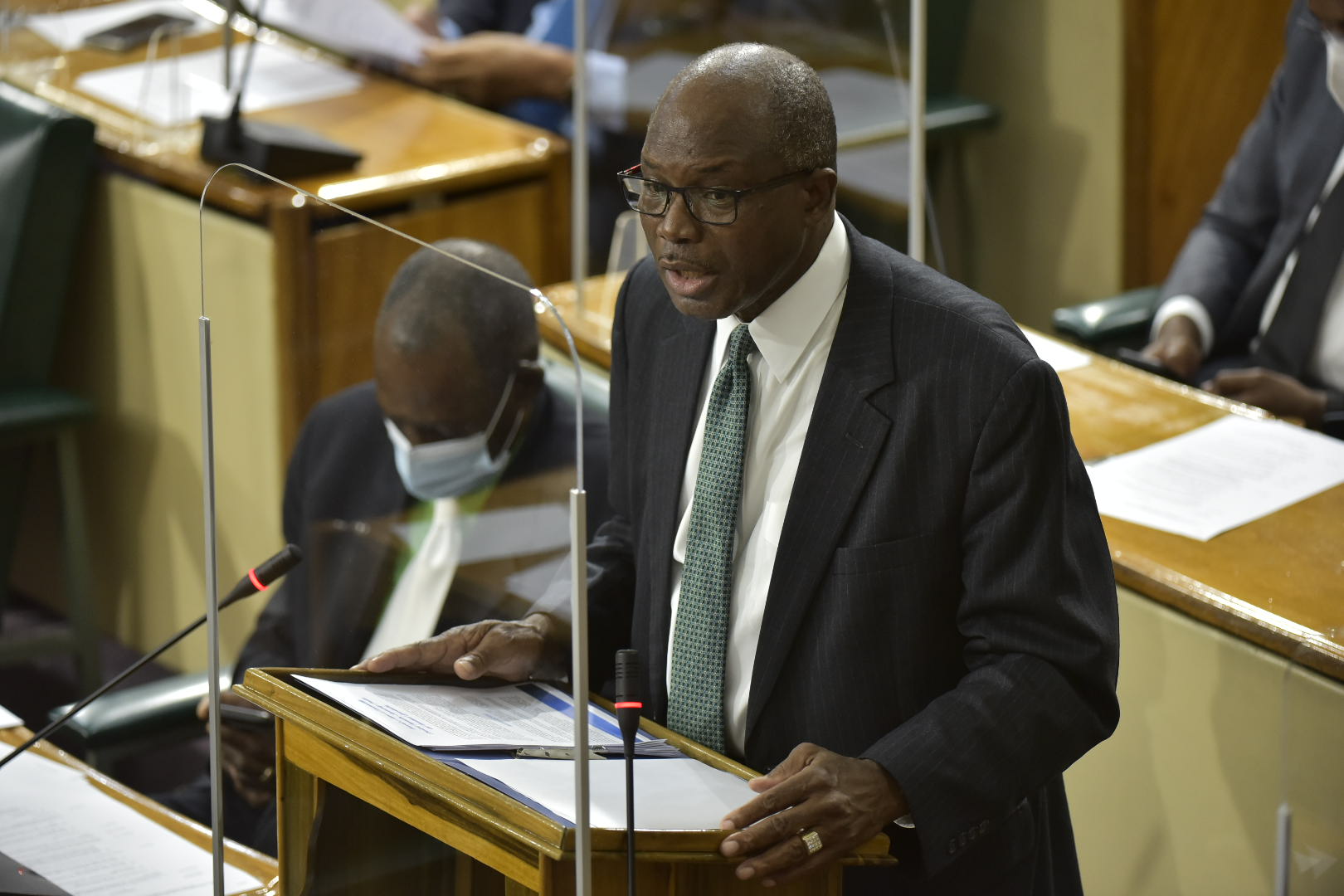 Minister without Portfolio in the Ministry of Economic Growth and Job Creation, Hon. Everald Warmington, makes his contribution to the 2021/22 Sectoral Debate in the House of Representatives on May 5.

