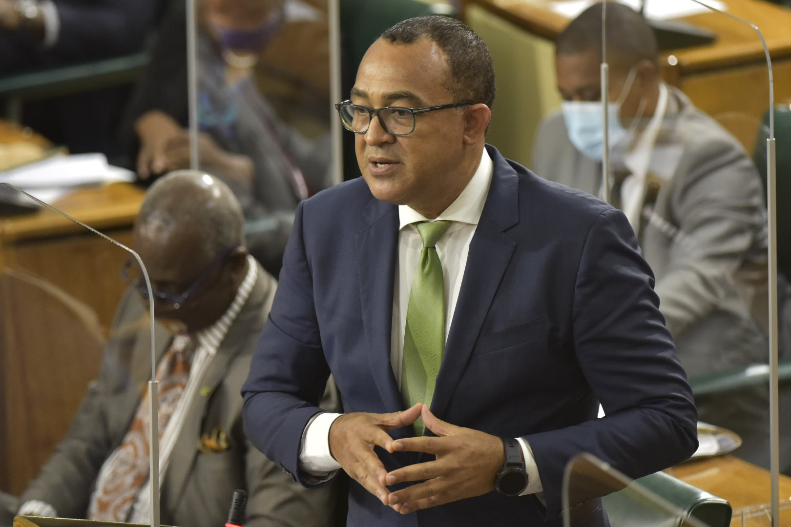 Minister of Health and Wellness, Dr. the Hon. Christopher Tufton, making his 2021/22 Sectoral Debate presentation in the House of Representatives on Wednesday (May 19).