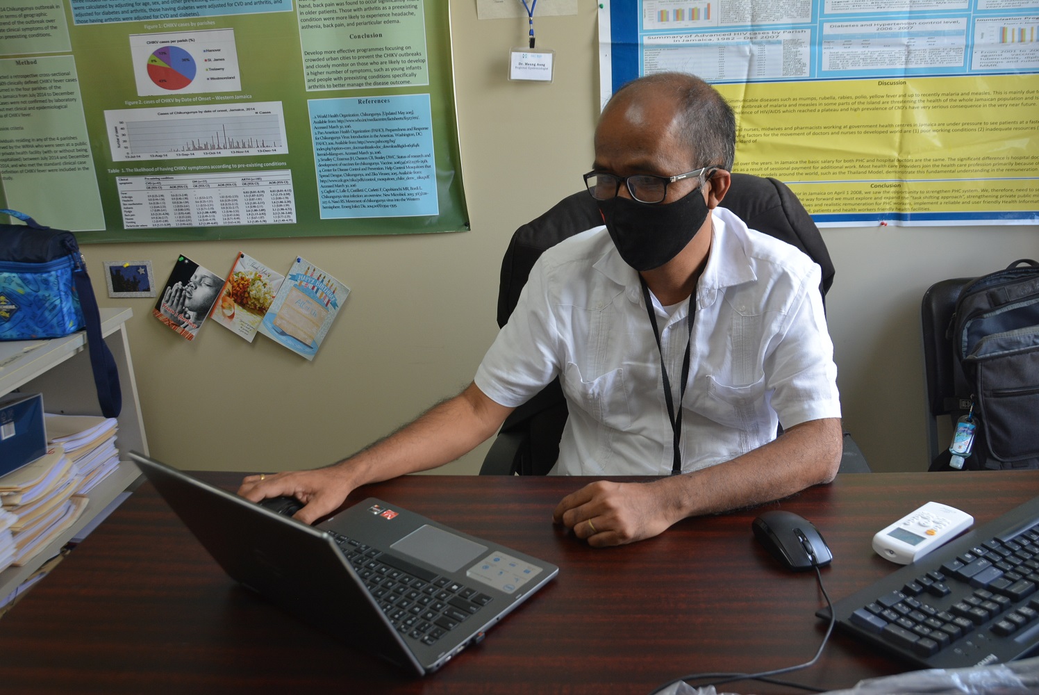 Epidemiologist at the Western Regional Health Authority (WRHA), Dr. Maung Aung.