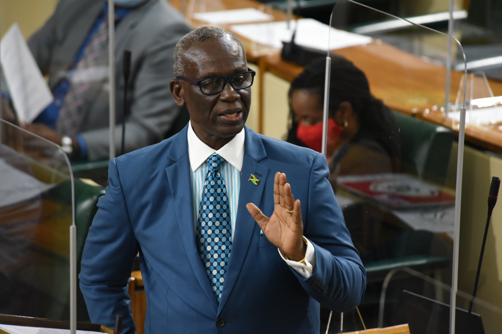 Minister of Local Government and Rural Development, Hon. Desmond McKenzie, during his contribution to the Sectoral Debate in the House of Representatives on Tuesday (May 18).

 