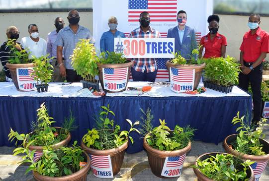 U.S. Embassy Supports Jamaica’s National Tree Planting Program through #300Trees Initiative