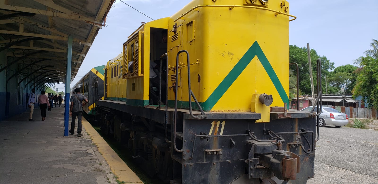 A passenger train prepares to leave the Spanish Town Railway Station on Thursday, May 20, to embark on a test run from Spanish Town to Linstead, in preparation for the school train programme, which is slated to begin in September with trips from Spanish Town to Linstead and Old Harbour.

