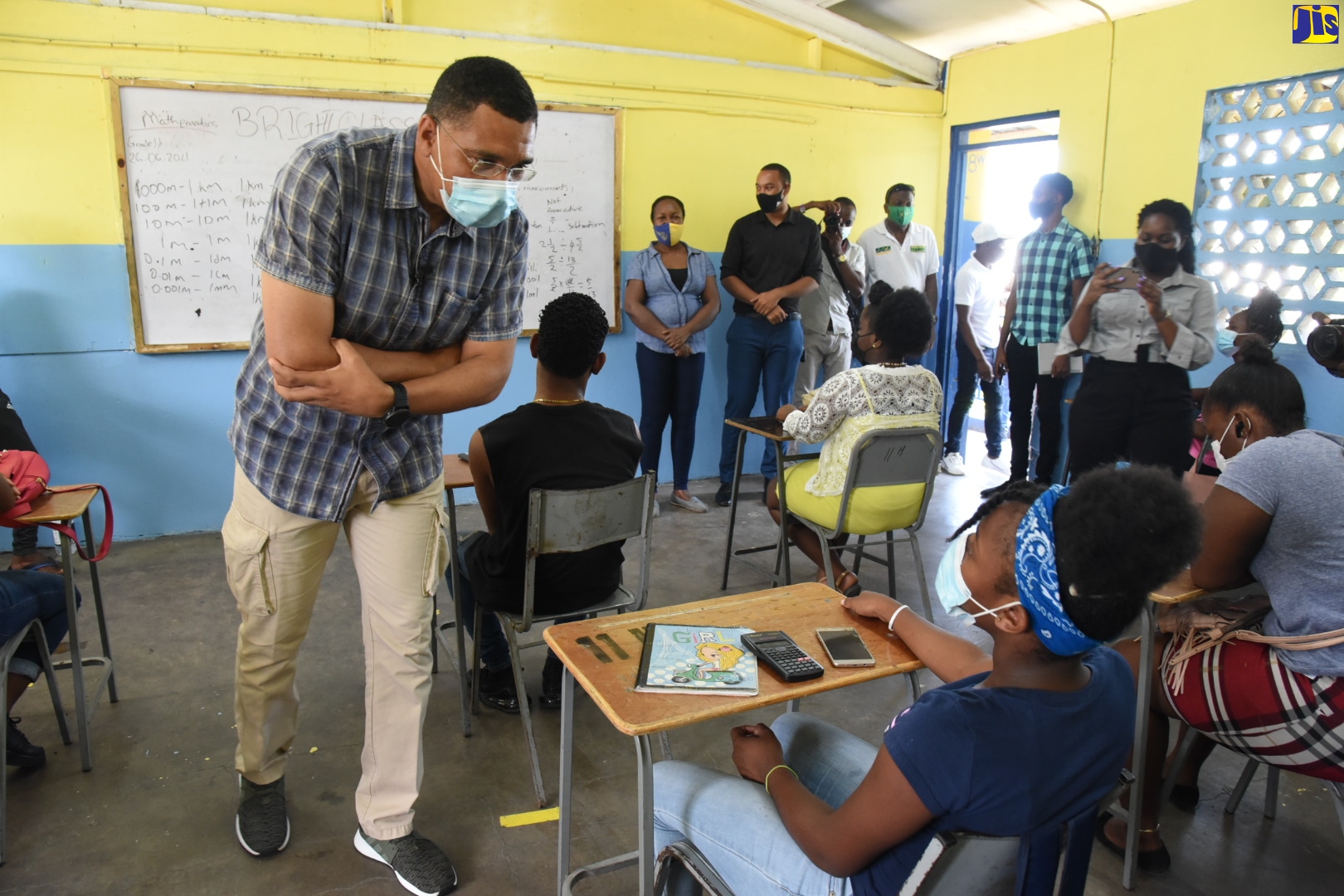 PM Andrew Holness tours schools in his constituency