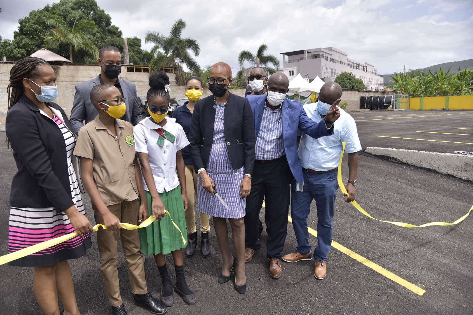 PHOTO: Opening of Mona Heights Primary School Parking Lot