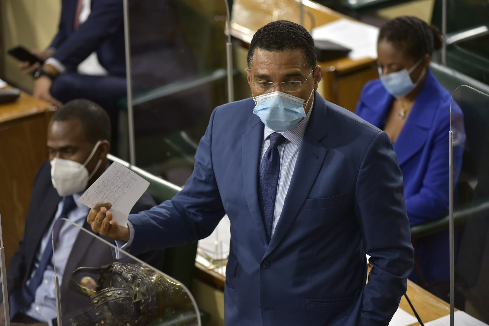 Prime Minister, the Most Hon. Andrew Holness, makes a statement in the House of Representatives on Tuesday (July 6).

