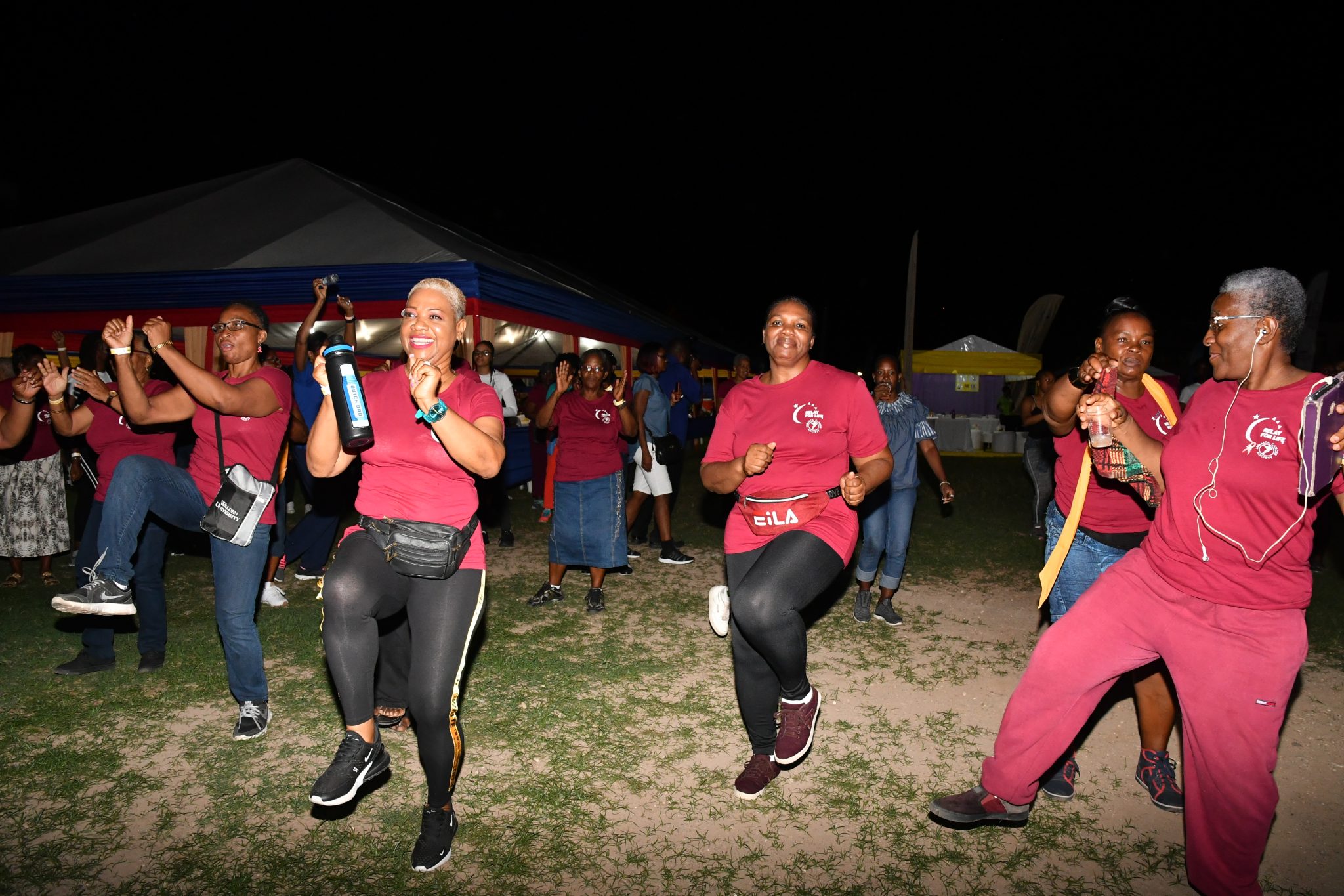Participants going through their paces at Relay For Life 2019.

