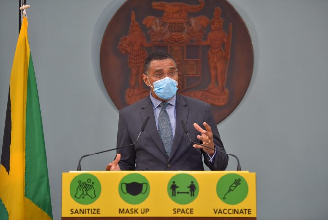 Prime Minister Announces Seven No Movement Days To Curb Covid 19 Surge Jamaica Information Service