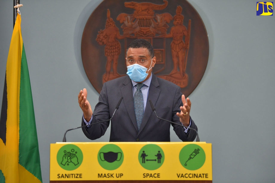 Prime Minister Urges More Jamaicans to Get Vaccinated Against COVID-19