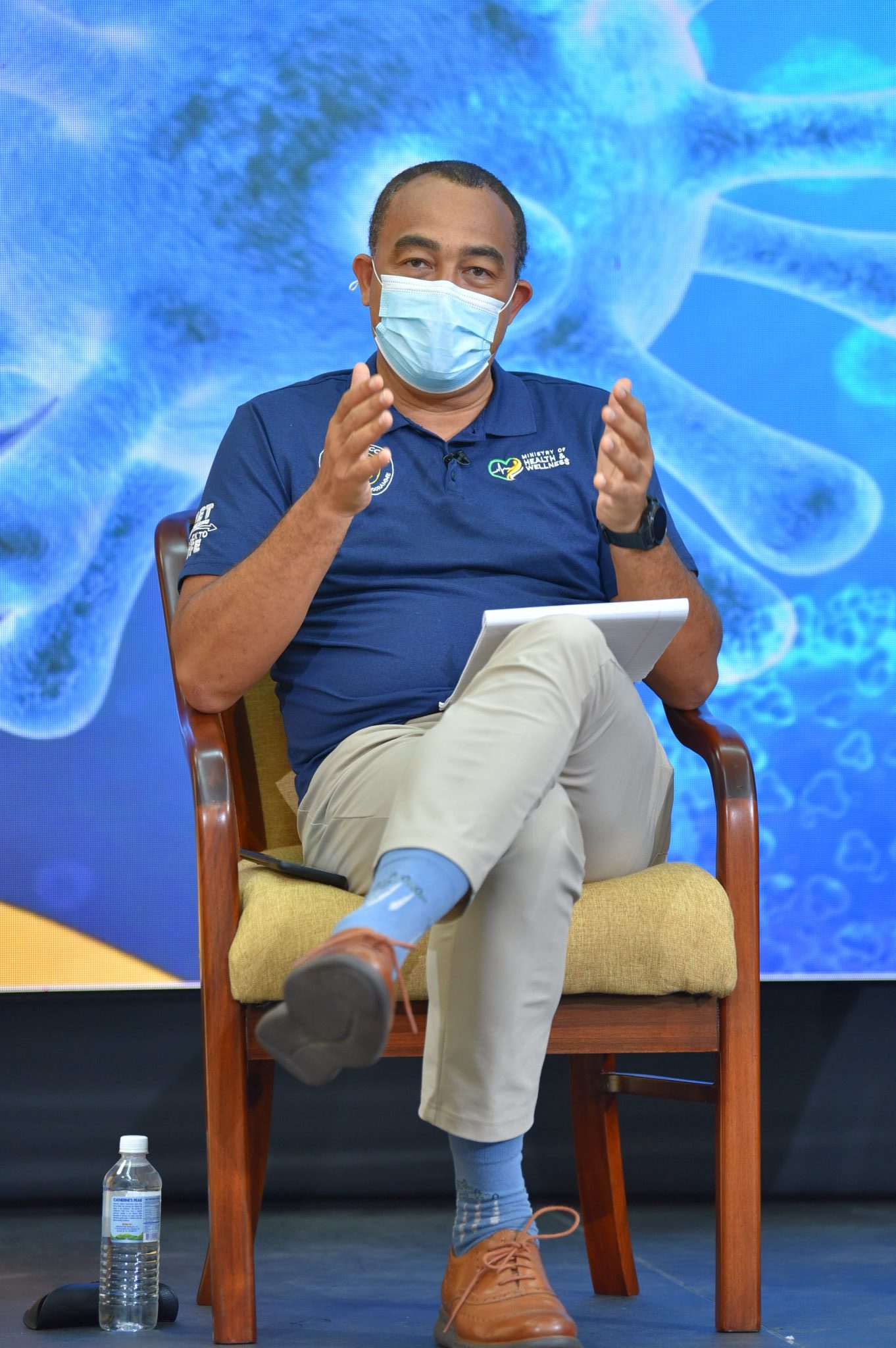 Minister of Health and Wellness, Dr. the Hon. Christopher Tufton, speaking during a vaccine town hall hosted on Thursday (August 12) by Prime Minister, the Most Hon. Andrew Holness.

 