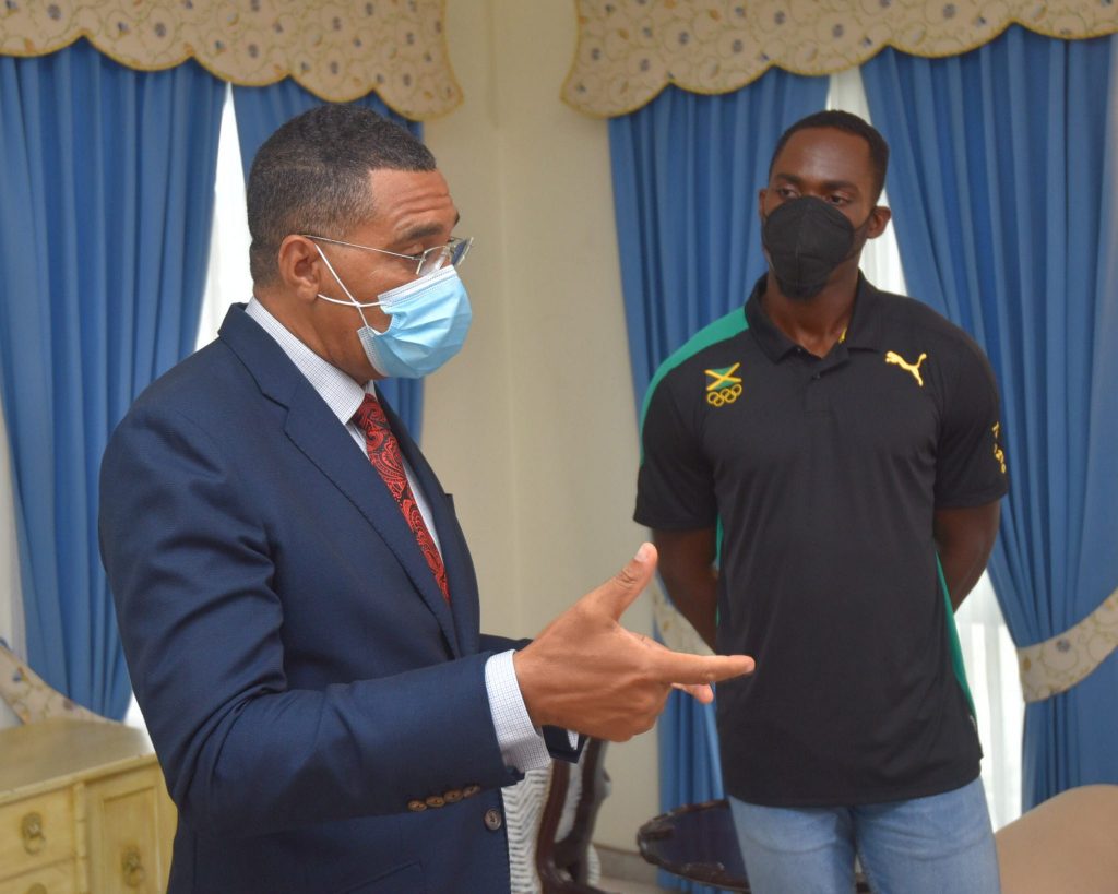 PHOTOS PM Meets With Hansle Parchment Jamaica Information Service