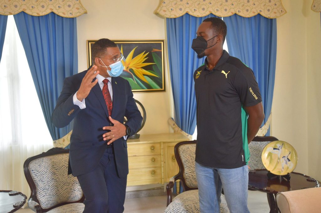 PHOTOS PM Meets With Hansle Parchment Jamaica Information Service