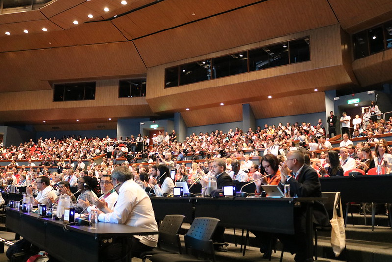 A section of participants in the sixth Regional Platform for Disaster Risk Reduction in the Americas held in Cartagena, Colombia, in 2018. Registration for the Seventh Regional Platform for Disaster Risk Reduction in the Americas and the Caribbean is now open and will remain open until October 15. The Regional Platform will be held virtual from November 1 to 4.  Photo: Contributed, UNDRR